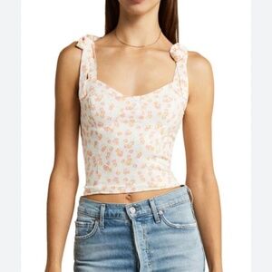Tie top crop top